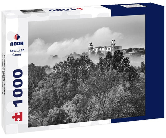 Noah Jigsaw Puzzle Friedenskirche (Peace Church) - Potsdam, Brandenburg, Germany in black white 1000 pieces