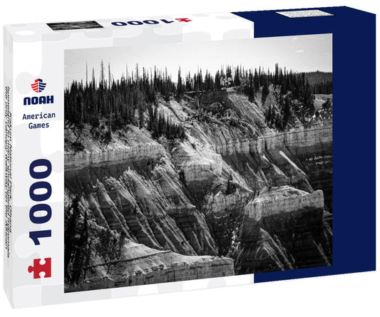 Noah Jigsaw Puzzle Kakum National Park, Ghana - homeland to many endangered mammals, the only canopy walkway on the African continent in black white 1000 pieces