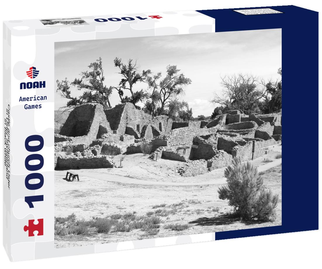 Noah Jigsaw Puzzle Castle and church Uster in Uster Switzerland in black white 1000 pieces