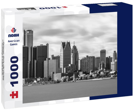 Noah Jigsaw Puzzle Palermo, Sicily city skyline with distinctive towers in the morning in black white 1000 pieces