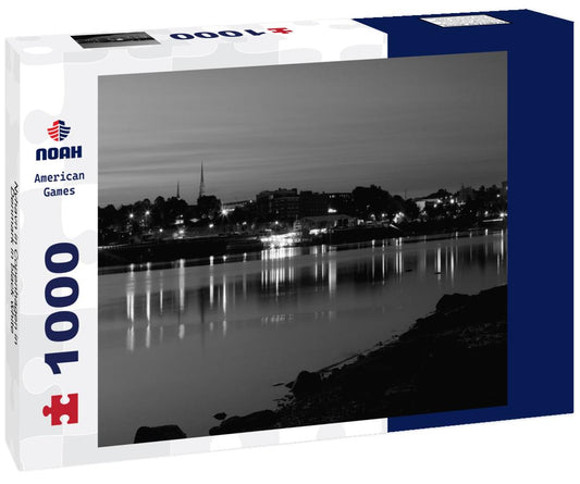 Noah Jigsaw Puzzle Nyhavn in Copenhagen in Denmark in black white 1000 pieces