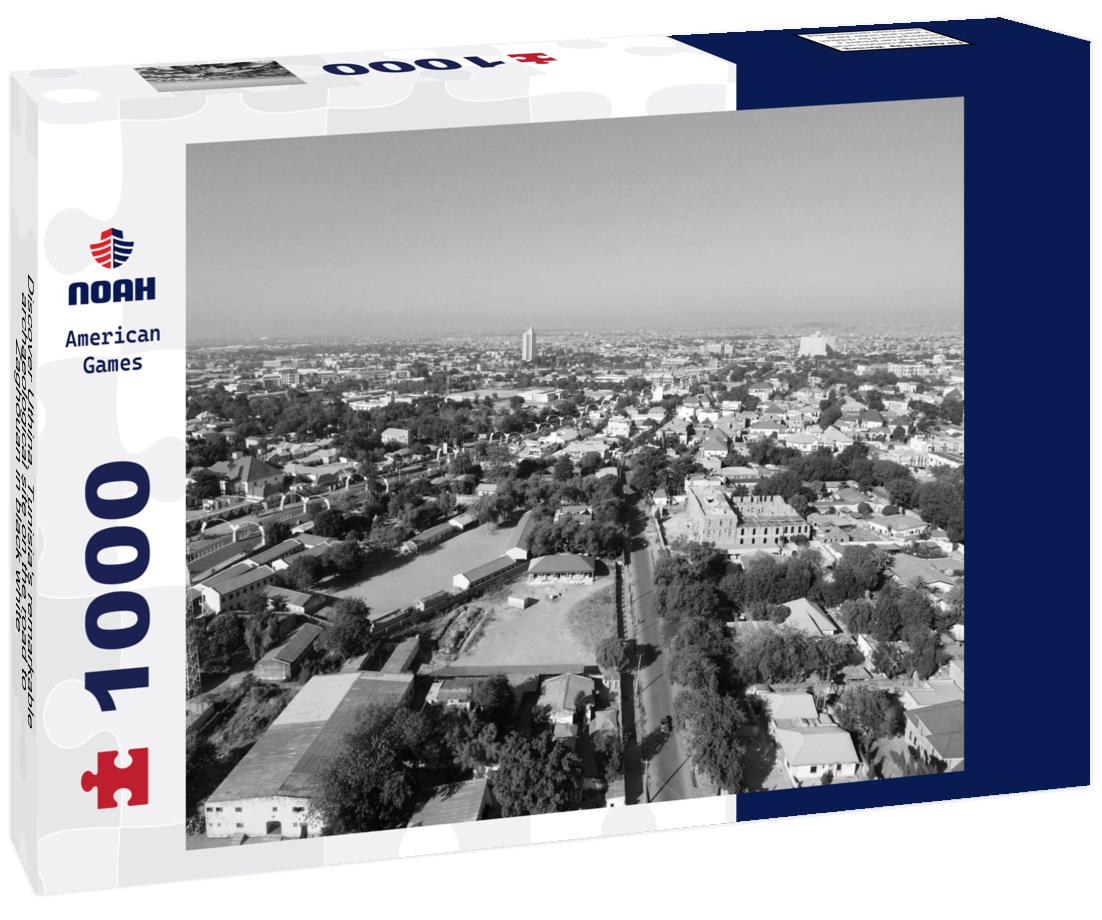Noah Jigsaw Puzzle Discover Uthina. Tunisia's remarkable archaeological site on the road to Zaghouan in black white 1000 pieces