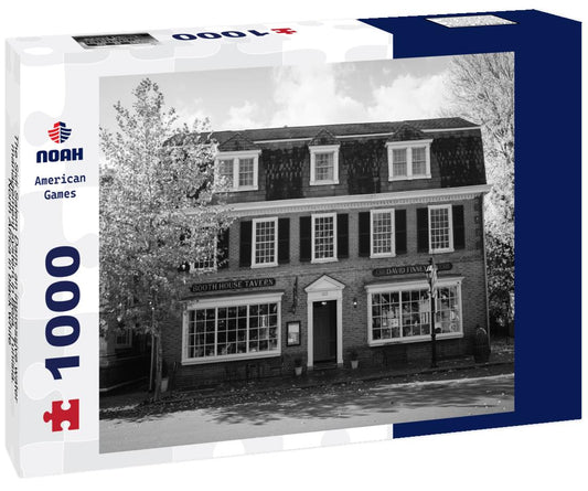 Noah Jigsaw Puzzle The Sidi Salem Dam, an impressive water management system in Beja, Tunisia. North Africa in black white 1000 pieces