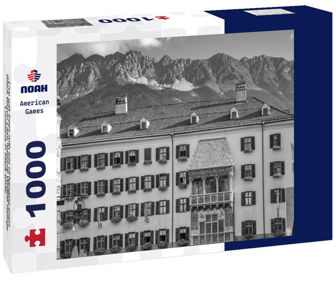 Noah Jigsaw Puzzle Live oak trees with lots of hanging moss, Black Bayou Lake National Wildlife Refuge, Louisiana in black white 1000 pieces