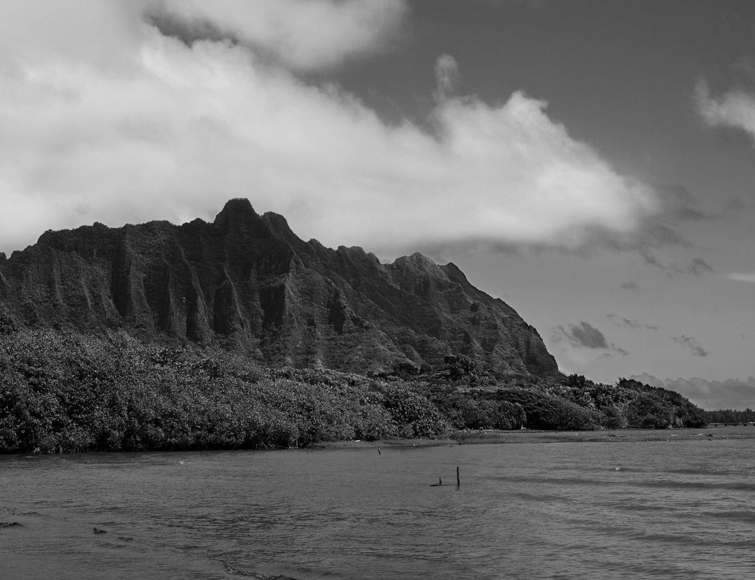 Noah Jigsaw Puzzle Limone sul Garda, Lake Garda, Italy in black white 1000 pieces