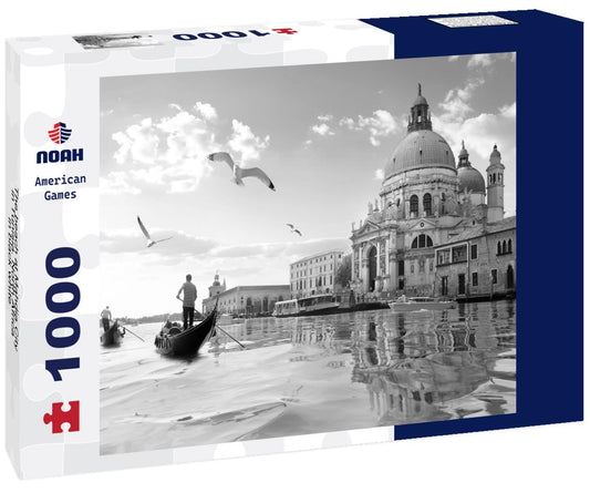 Noah Jigsaw Puzzle The beach at Mahdia City in Tunisia. North Africa in black white 1000 pieces