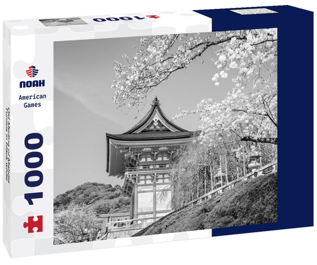 Noah Jigsaw Puzzle Old Medina of Mahdia, Tunisia in black white 1000 pieces