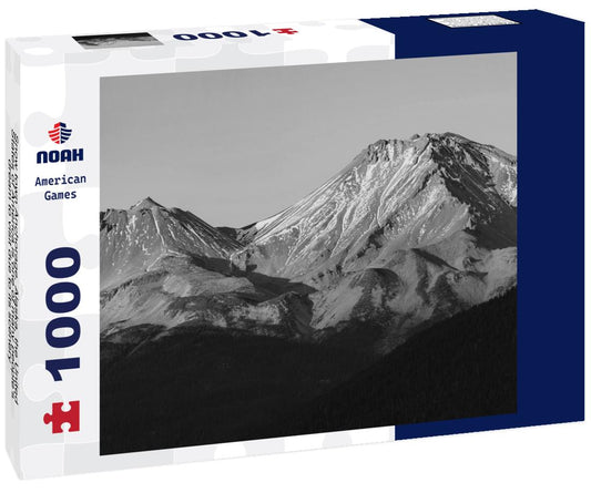Noah Jigsaw Puzzle Snow town Anchorage, Alaska, the United States of America is one of many people's dream to visit due to its scenery, culture, culinary in black white 1000 pieces