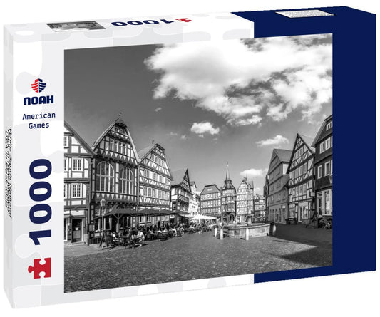 Noah Jigsaw Puzzle White Sands National Park in New Mexico, USA in black white 1000 pieces