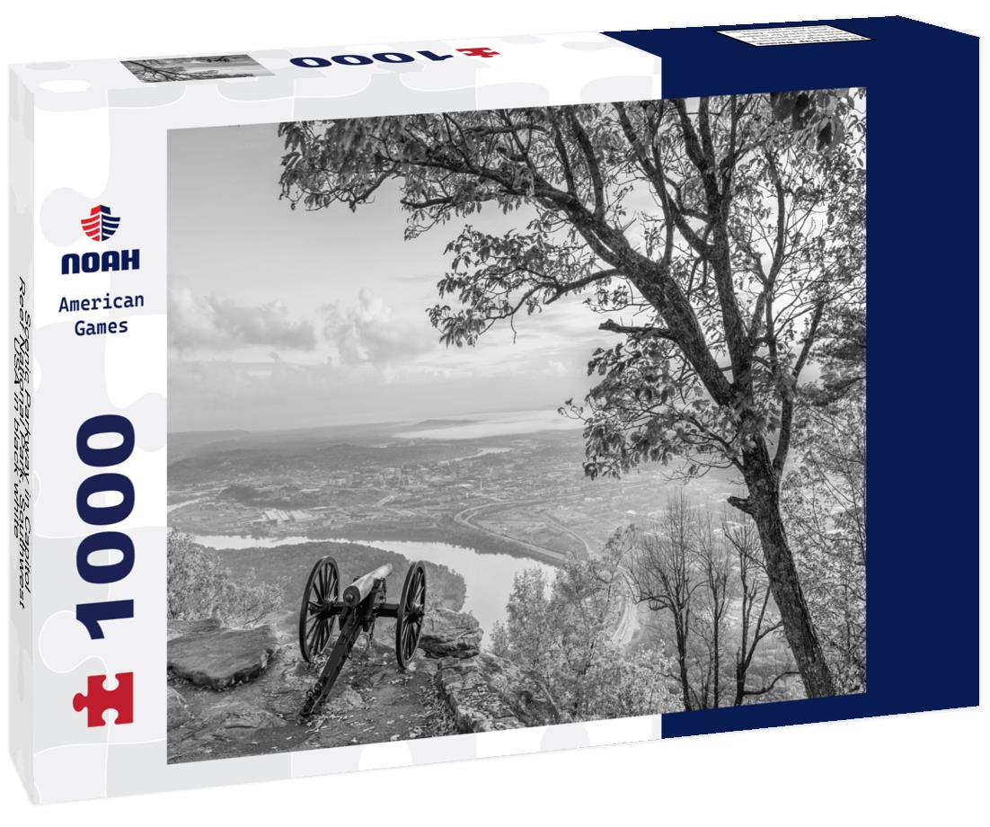 Noah Jigsaw Puzzle Scenic Parkway in Capitol Reef National Park, Southwest USA in black white 1000 pieces