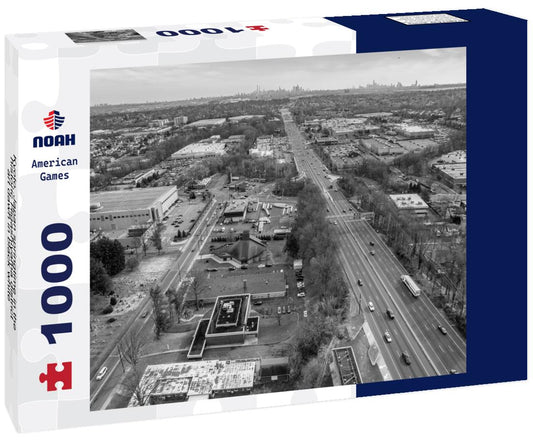 Noah Jigsaw Puzzle Kyoto, Japan springtime in the historic Higashiyama district art dawn in black white 1000 pieces