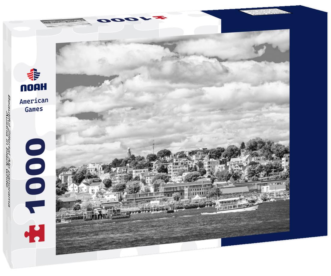 Noah Jigsaw Puzzle Beautiful Zillertal Alp panorama, Austria in black white 1000 pieces