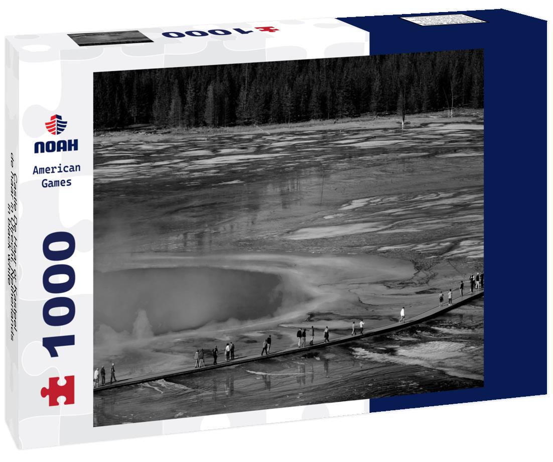 Noah Jigsaw Puzzle Castle De Haar or Kasteel de haar in Utrecht, Netherlands in black white 1000 pieces