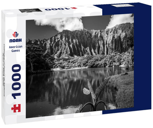 Noah Jigsaw Puzzle Cathedral of Palma de Mallorca, Spain in black white 1000 pieces