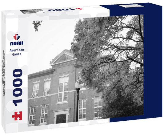 Noah Jigsaw Puzzle Sciacca, Sicily, Italy with water mirrors at the harbor in black white 1000 pieces