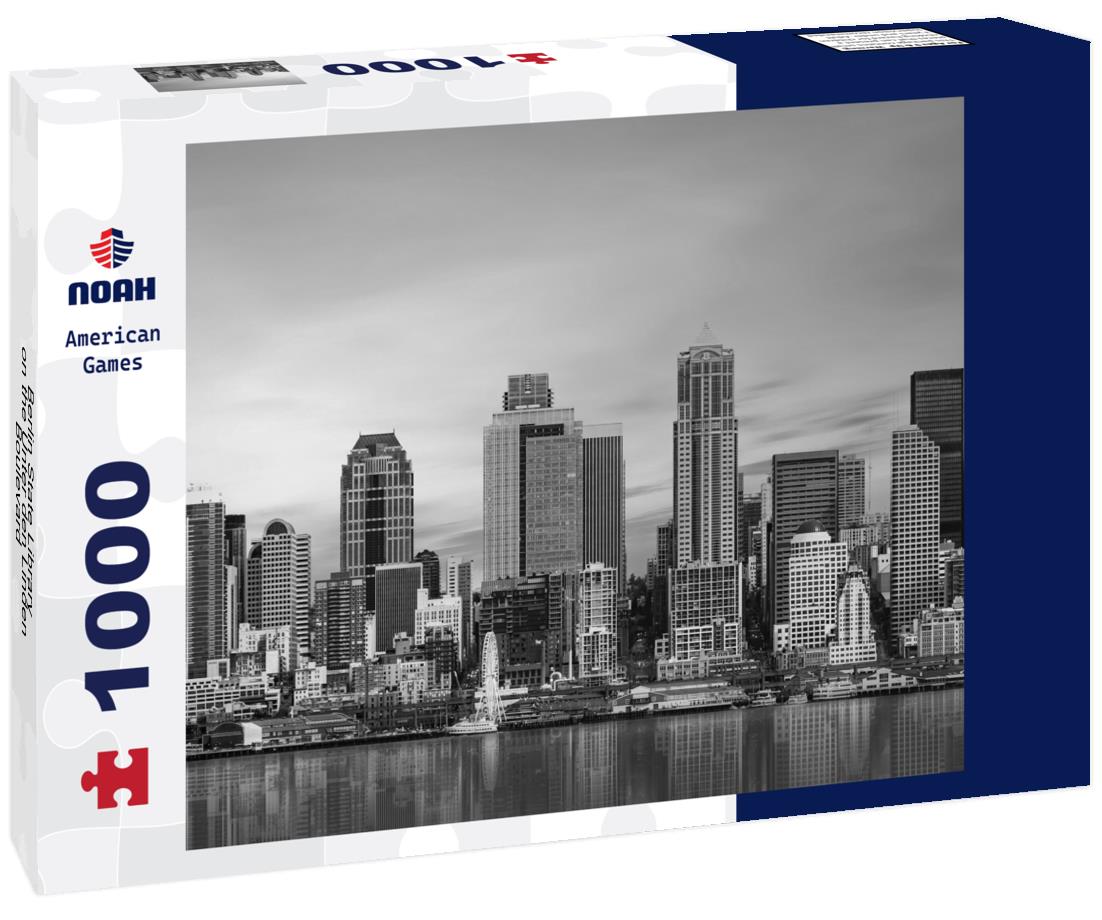 Noah Jigsaw Puzzle Berlin State Library on the Unter den Linden Boulevard - Berlin, Germany in black white 1000 pieces