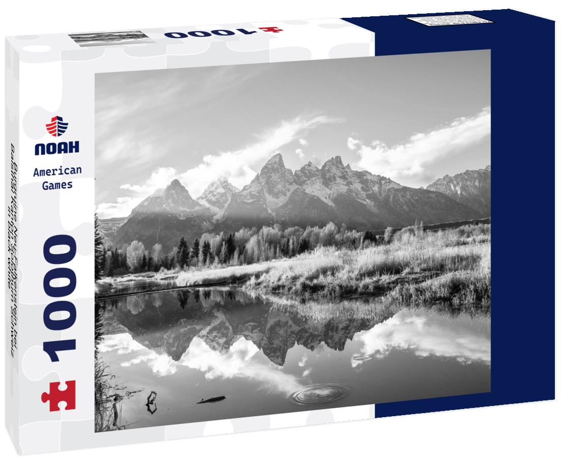 Noah Jigsaw Puzzle Burgruine Neu-Falkenstein bei Balsthal Kanton Solothurn Schweiz in black white 1000 pieces