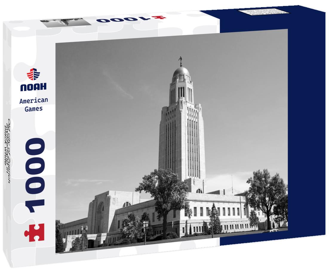 Noah Jigsaw Puzzle Old city of Zuerich, Switzerland in black white 1000 pieces