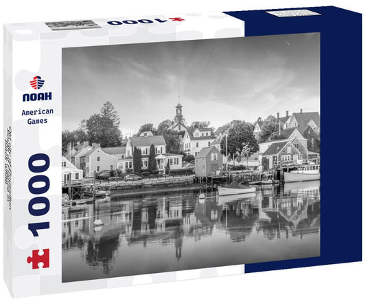 Noah Jigsaw Puzzle Old city of Roussillon, South of France in black white 1000 pieces