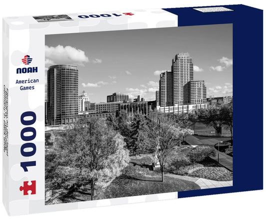 Noah Jigsaw Puzzle Ellwangen an der Jagst, Baden-Württemberg, Germany in black white 1000 pieces