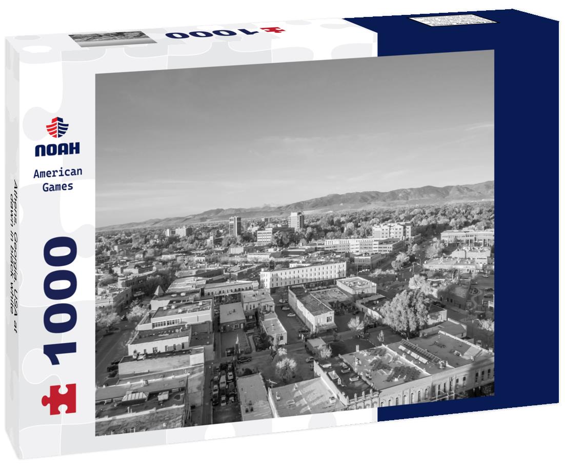 Noah Jigsaw Puzzle Athens, Georgia, USA at dawn in black white 1000 pieces