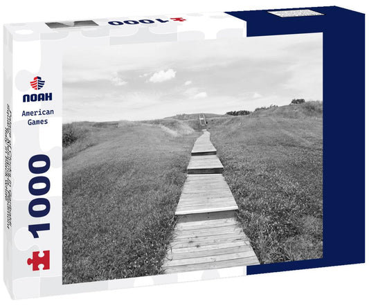 Noah Jigsaw Puzzle Palace of Clocks in Garibaldi Square, Alessandria, Piedmont, Italy in black white 1000 pieces