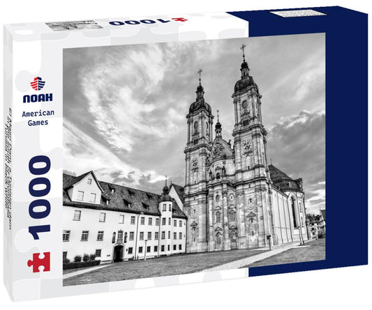 Noah Jigsaw Puzzle El Masri Dam, a Tunisian dam in the south of Grombalia, Tunisia in black white 1000 pieces