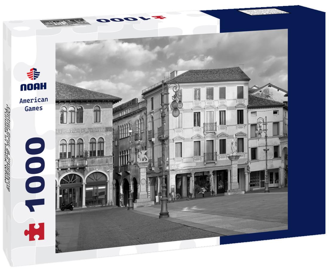 Noah Jigsaw Puzzle Djebel Serj: a limestone mountain in the heart of Tunisia in black white 1000 pieces