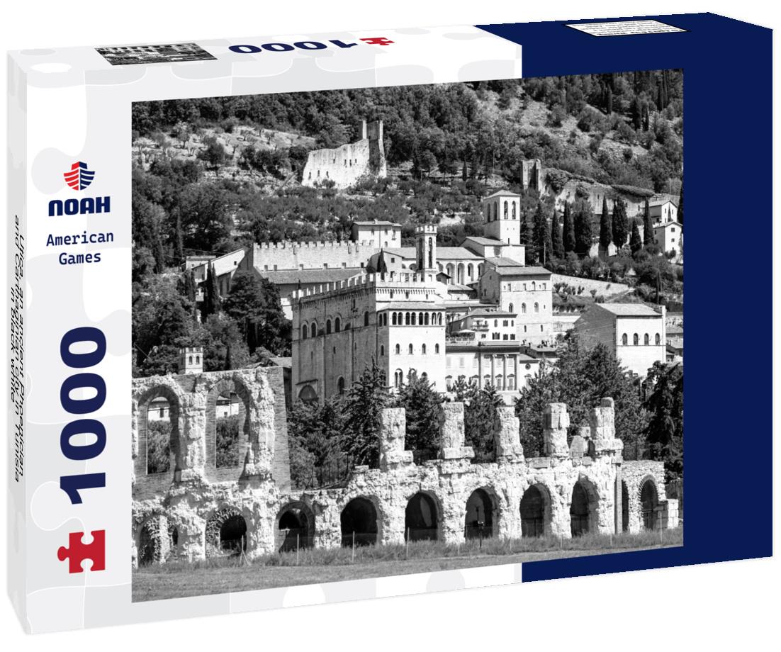 Noah Jigsaw Puzzle Utica, an ancient Phoenician and Carthaginian city in Tunisia in black white 1000 pieces