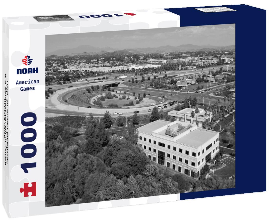 Noah Jigsaw Puzzle Utica, an ancient Phoenician and Carthaginian city in Tunisia in black white 1000 pieces