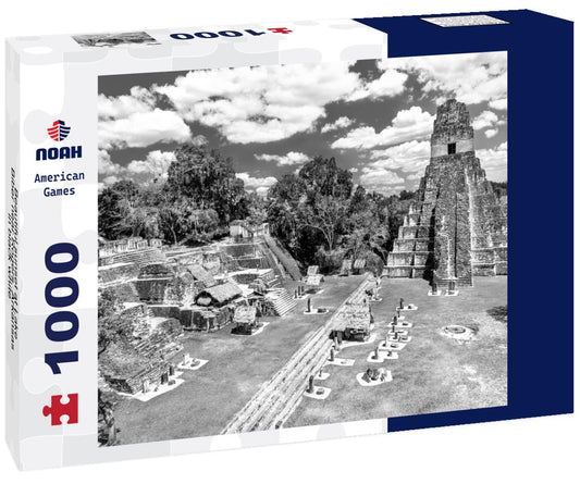 Noah Jigsaw Puzzle Beautiful sunset at Lake Biber near Rogers, Arkansas in black white 1000 pieces