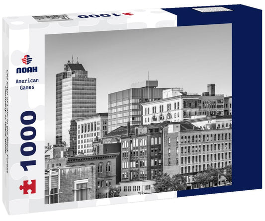 Noah Jigsaw Puzzle Old town of Lahr in the Black Forest, Germany in black white 1000 pieces