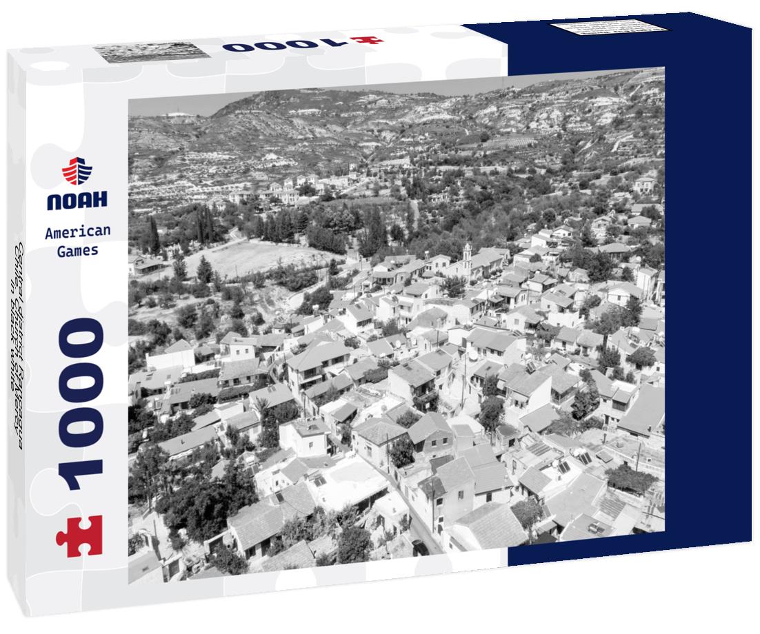 Noah Jigsaw Puzzle Central district Rancagua Chile. Church of Mercy in black white 1000 pieces