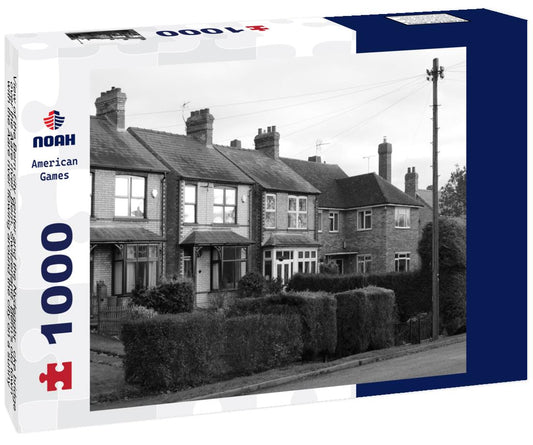 Noah Jigsaw Puzzle View of the Bern city center and the Nydeggbrücke bridge over the Aare river, Bern, Switzerland. Bern's old town with the Aare river flowing around the city on a sunny day, Bern, Switzerland in black white 1000 pieces