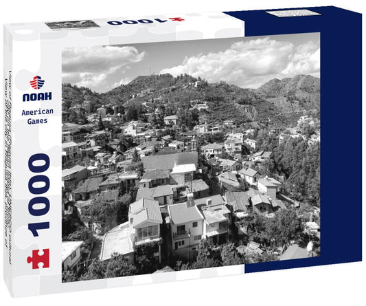 Noah Jigsaw Puzzle View of Ragusa (Ragusa Ibla), UNESCO cultural city on the Italian island of Sicily. View of the city in Ragusa Ibla, province of Ragusa, Val di Noto, Sicily, Italy in black white 1000 pieces