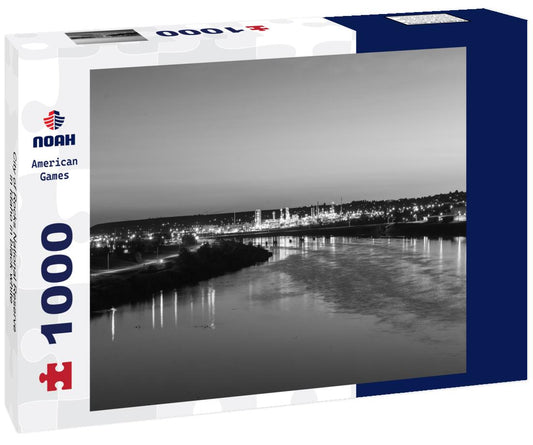 Noah Jigsaw Puzzle City of Rocks National Reserve in Idaho in black white 1000 pieces