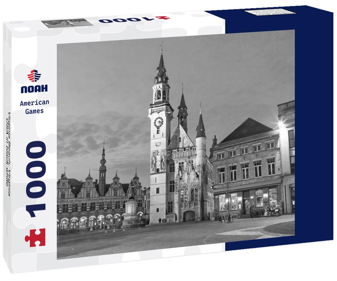 Noah Jigsaw Puzzle Virginia Beach, Virginia, USA in black white 1000 pieces