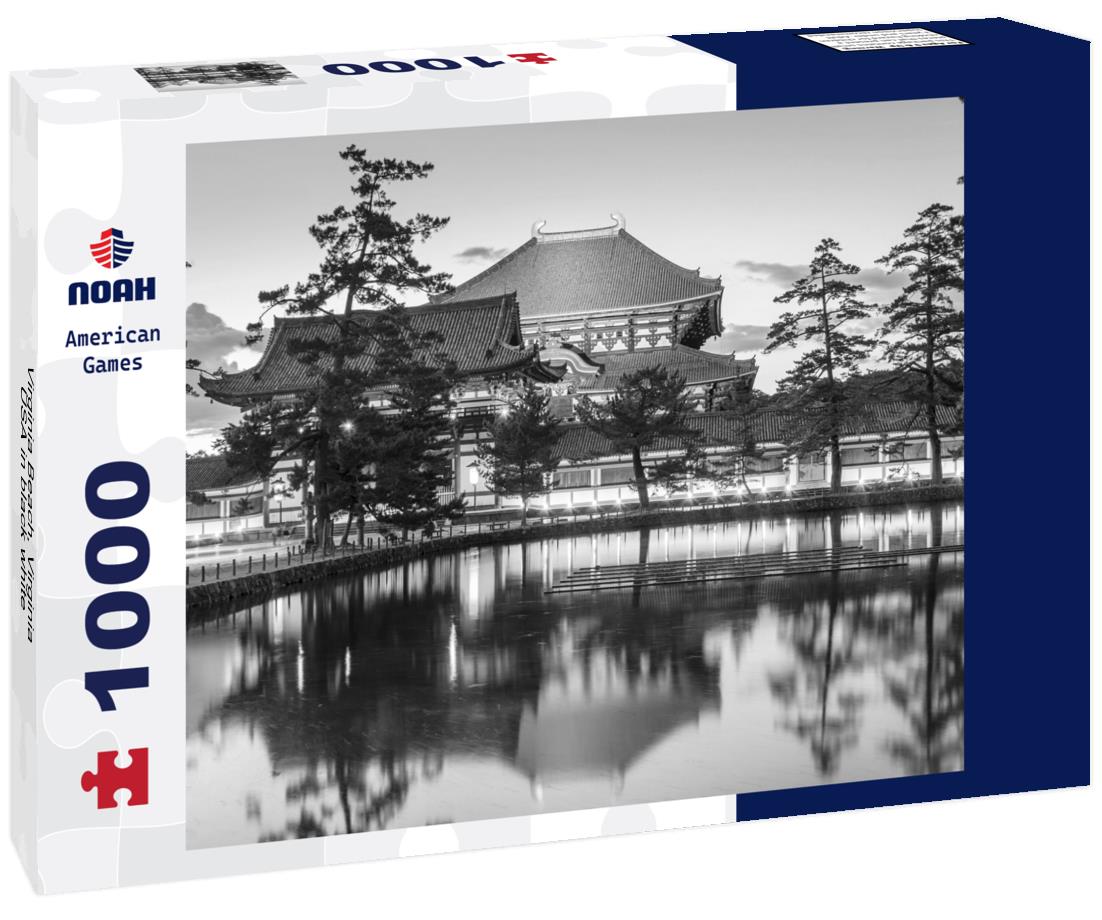 Noah Jigsaw Puzzle Virginia Beach, Virginia, USA in black white 1000 pieces