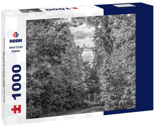 Noah Jigsaw Puzzle Noblesville Indiana Deer Path Housing Edition in black white 1000 pieces