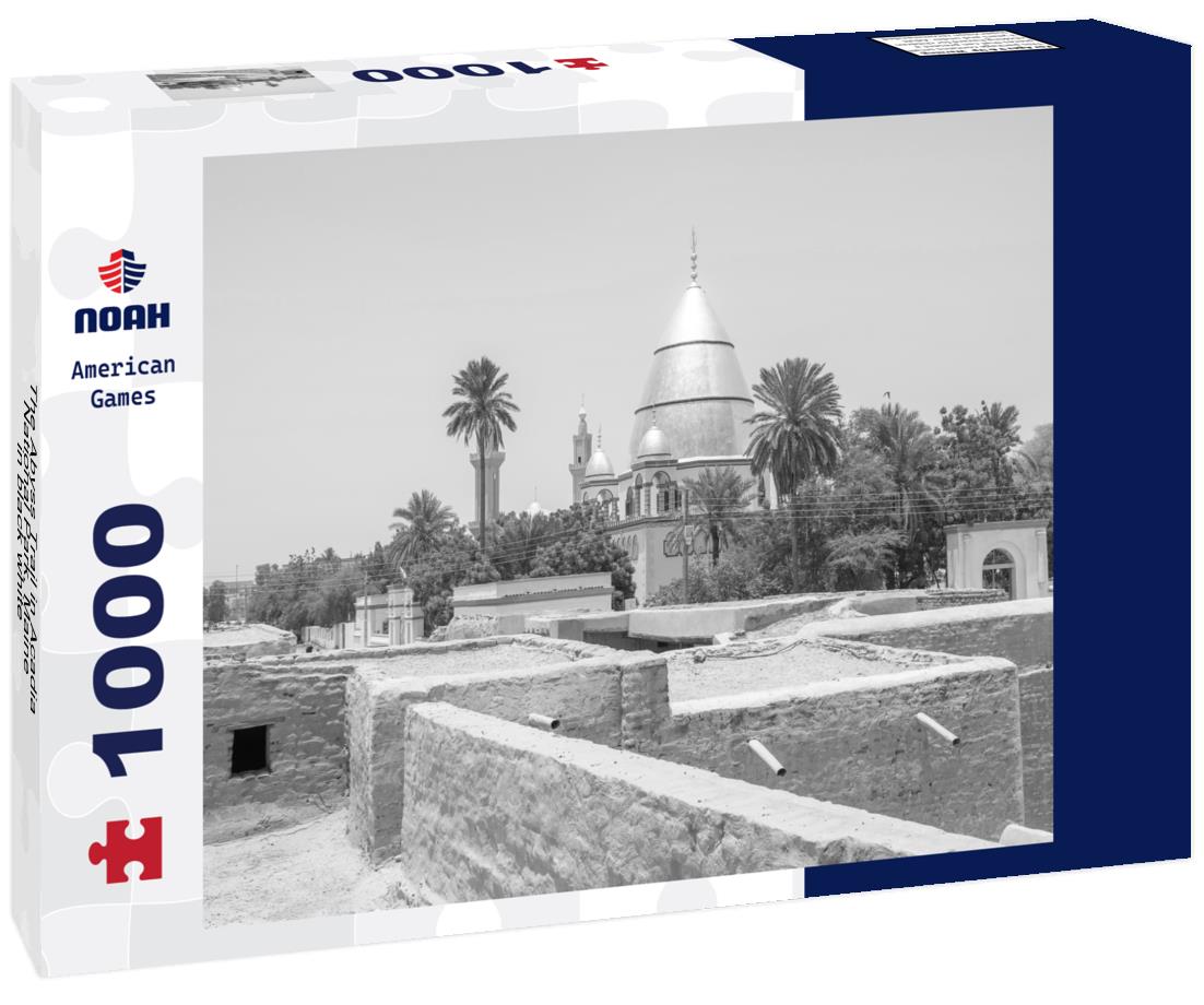 Noah Jigsaw Puzzle The Abyss Trail in Acadia National Park, Maine in black white 1000 pieces