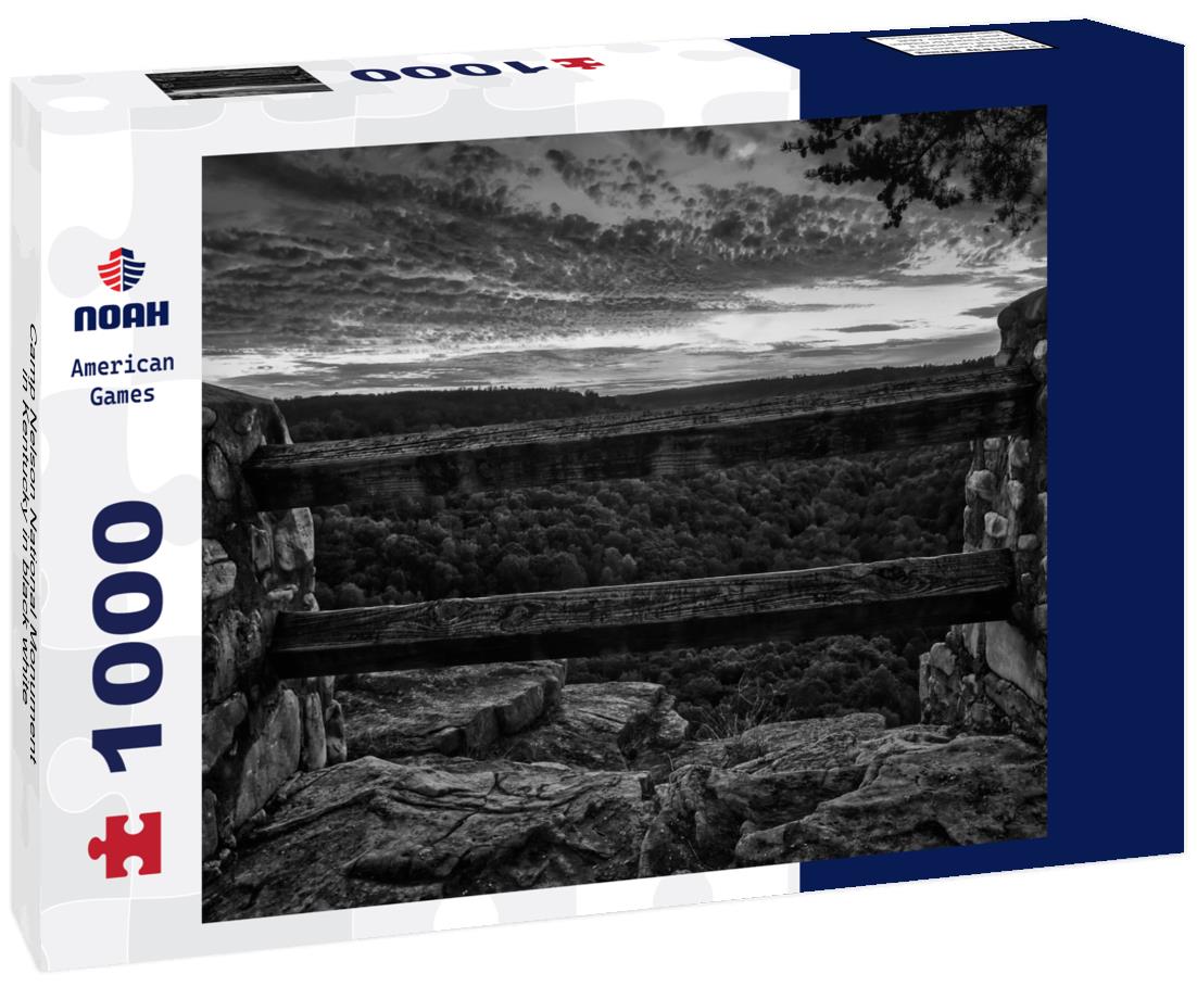 Noah Jigsaw Puzzle Camp Nelson National Monument in Kentucky in black white 1000 pieces