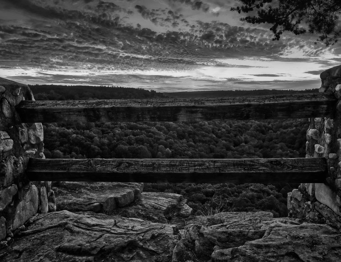 Noah Jigsaw Puzzle Camp Nelson National Monument in Kentucky in black white 1000 pieces