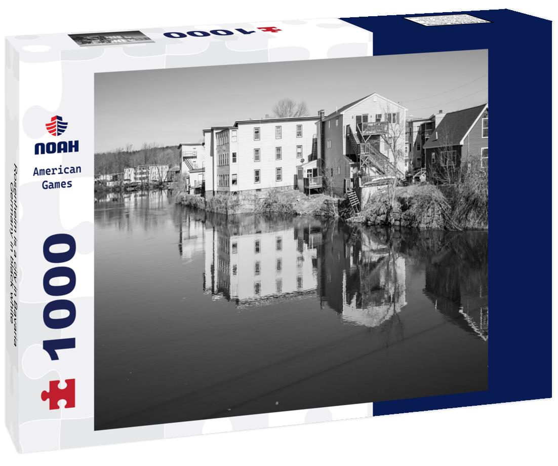 Noah Jigsaw Puzzle Rosenheim is a city in Bavaria, Germany in black white 1000 pieces