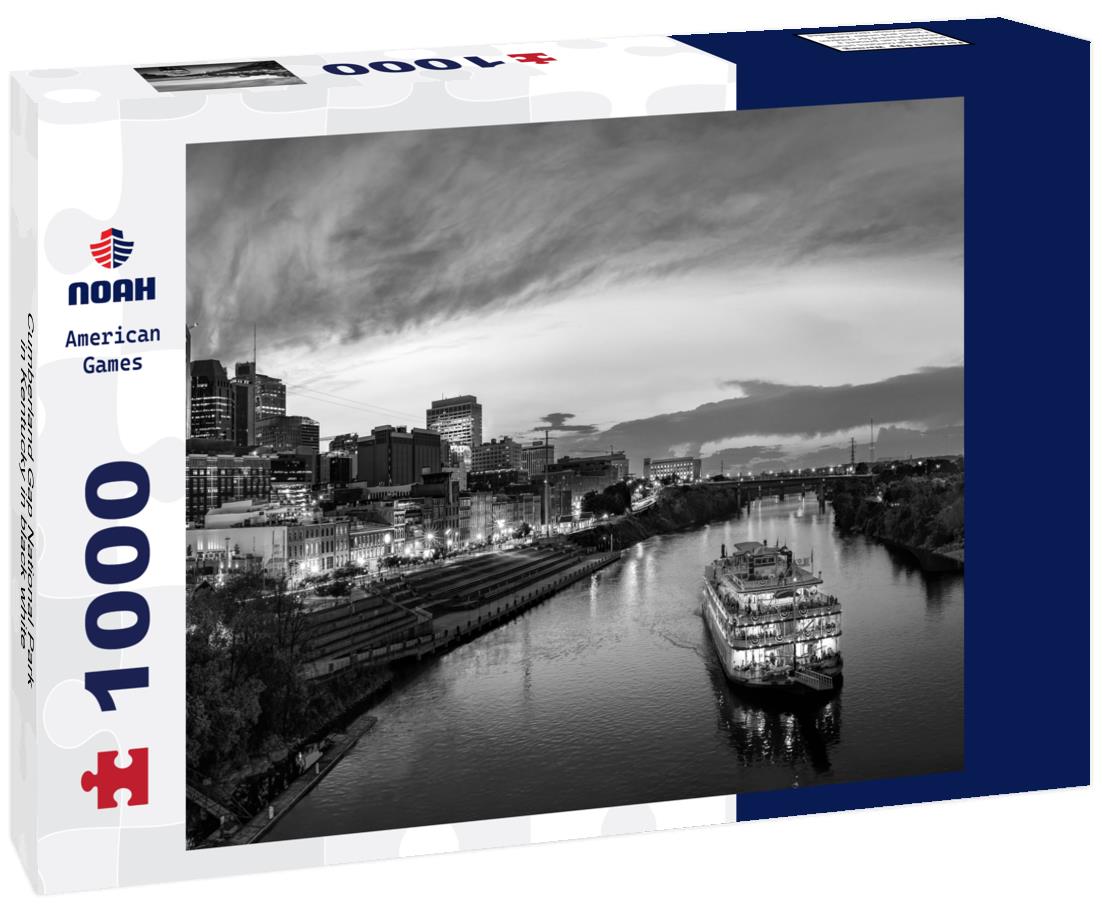 Noah Jigsaw Puzzle Cumberland Gap National Park in Kentucky in black white 1000 pieces