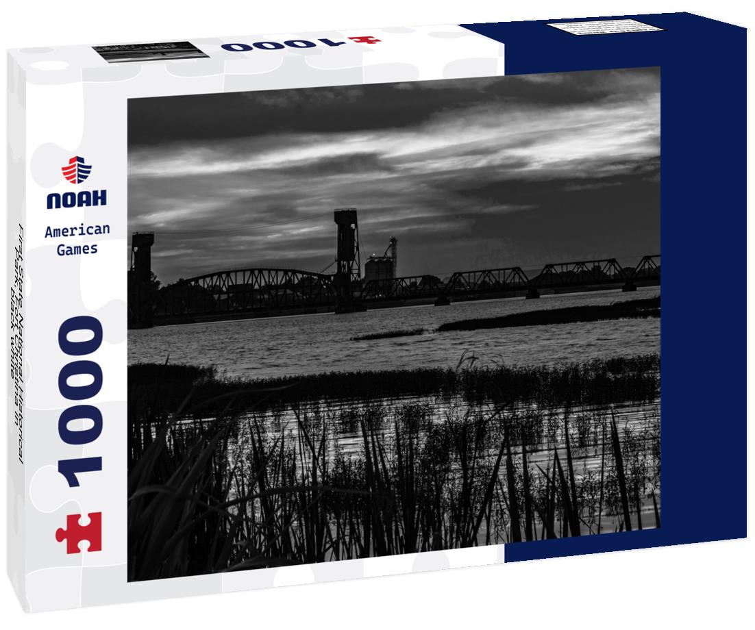 Noah Jigsaw Puzzle First State National Historical Park, Fort Christina in black white 1000 pieces