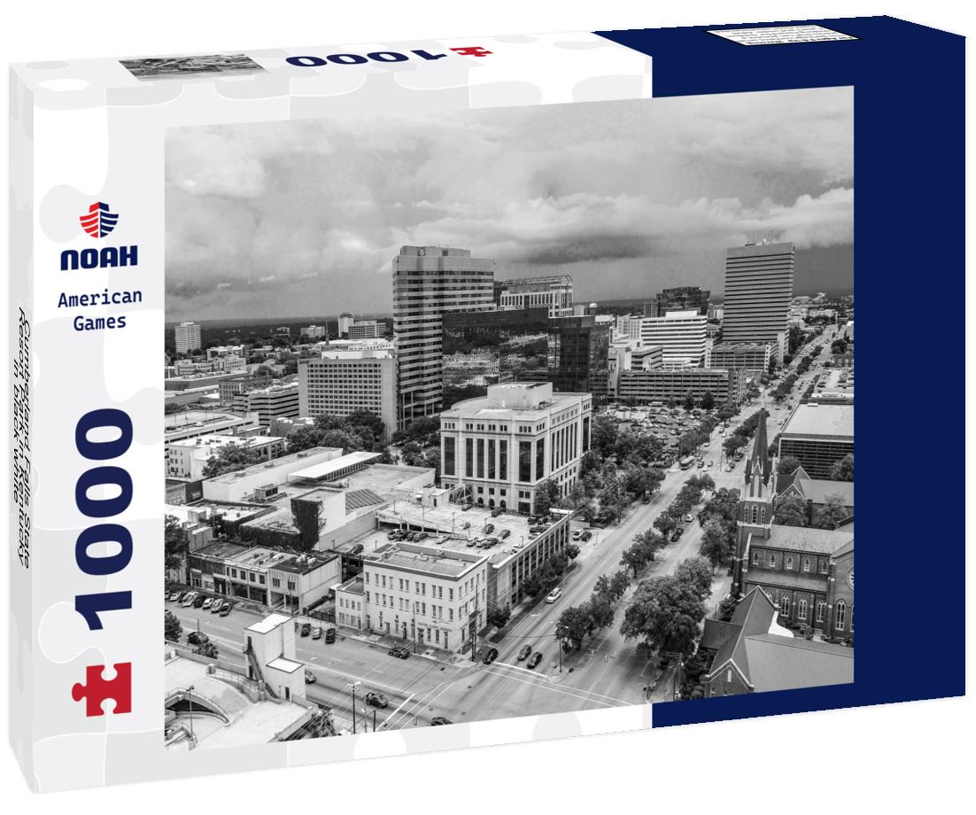 Noah Jigsaw Puzzle Cumberland Falls State Resort Park in Kentucky in black white 1000 pieces