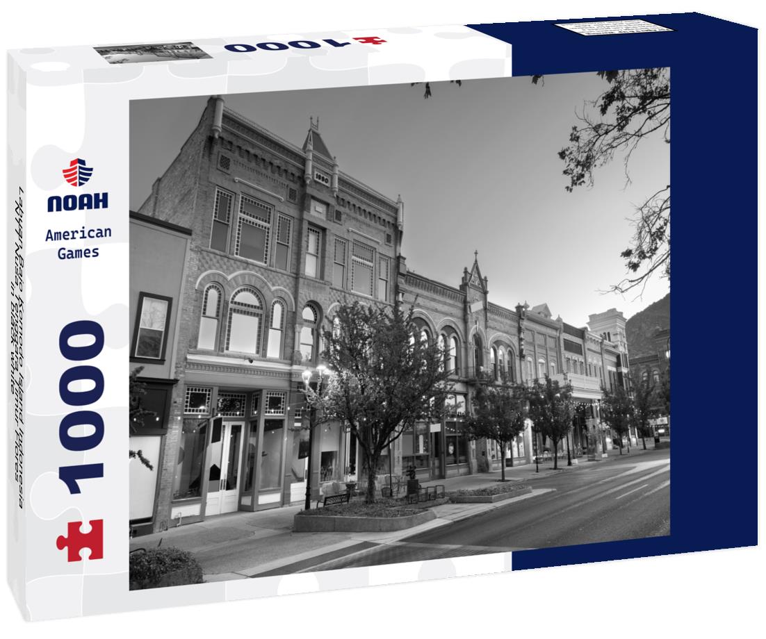 Noah Jigsaw Puzzle Labuan Bajo Komodo Island Indonesia NTT Nusa Tenggara Timur Flores in black white 1000 pieces