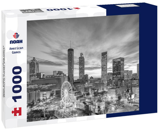 Noah Jigsaw Puzzle Coverack Harbor in Cornwall, United Kingdom in black white 1000 pieces