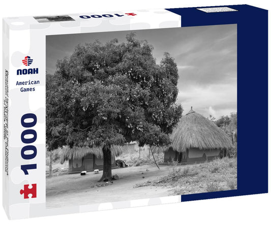 Noah Jigsaw Puzzle Beautiful landscape in the Philbrook Museum of Art at Tulsa, Oklahoma in black white 1000 pieces