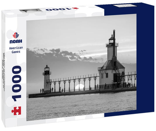 Noah Jigsaw Puzzle Old town of Forchheim, Bavaria, Germany in black white 1000 pieces